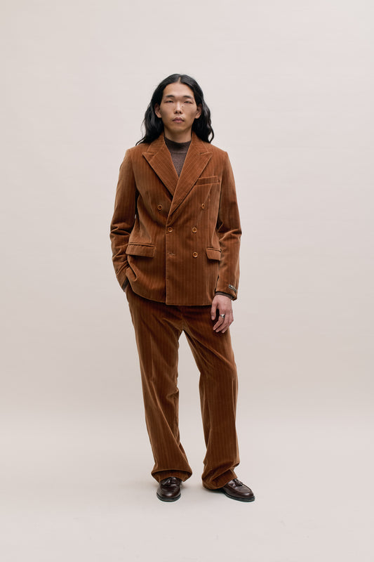 DOUBLE-BREASTED PEAK BLAZER