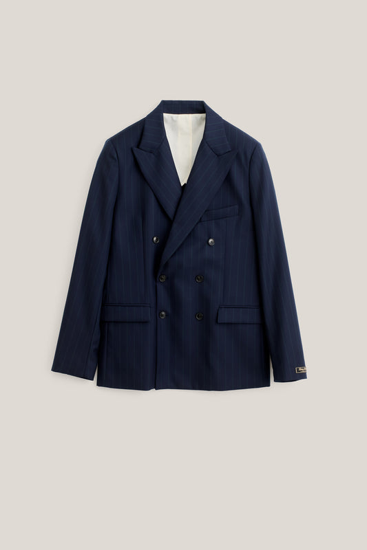 DOUBLE-BREASTED PEAK BLAZER