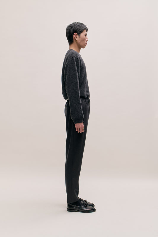 ELASTICATED WIDE TROUSERS