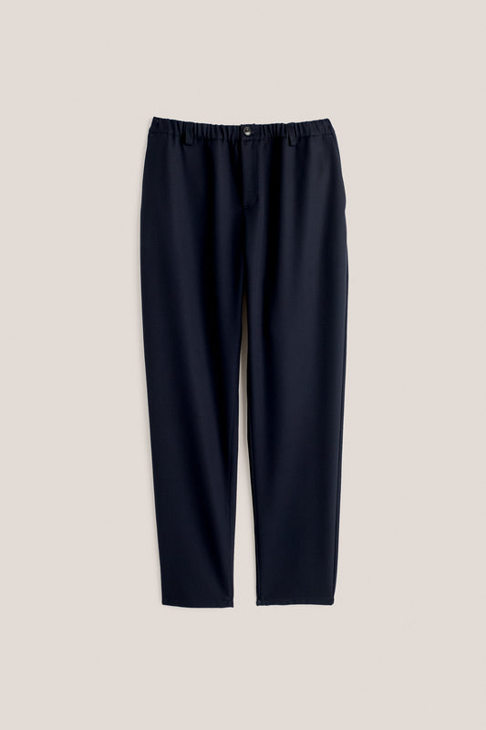 ELASTICATED WIDE TROUSERS