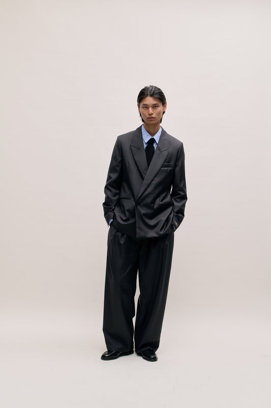 RELAXED DOUBLE-BUTTONED BLAZER