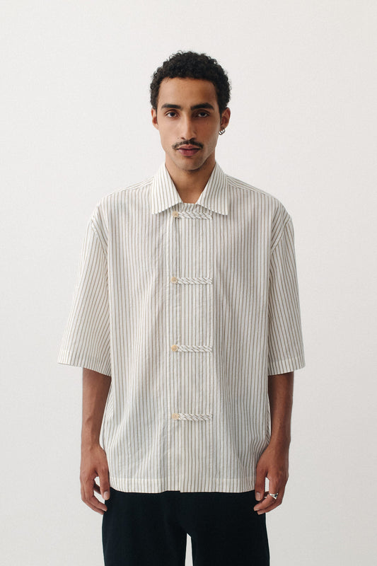 Meia Shirt Light Beach Stripe