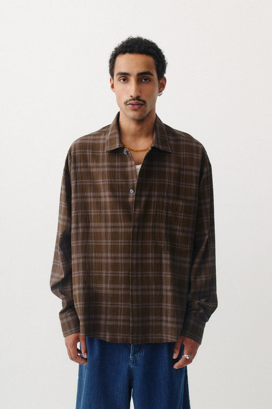 Rumba Shirt Earthy Check