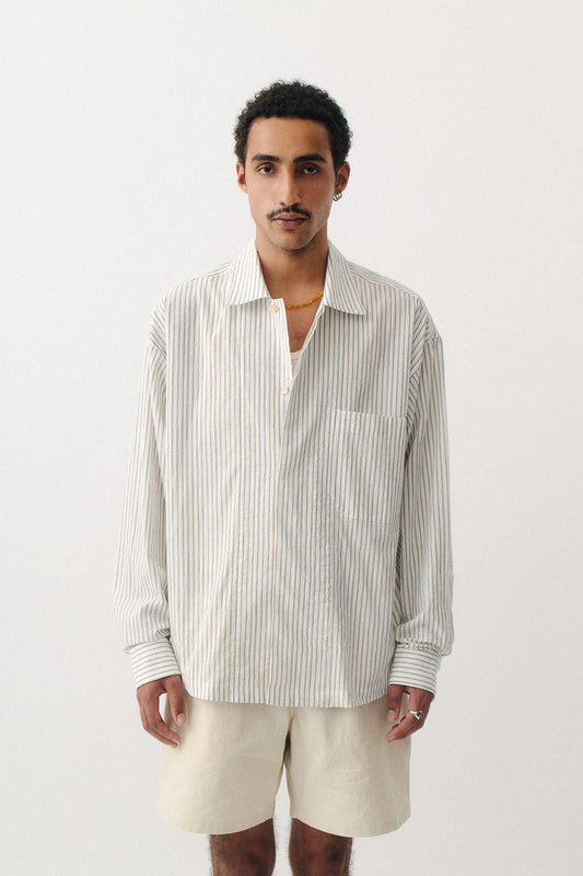 Rumba Shirt Light Beach Stripe