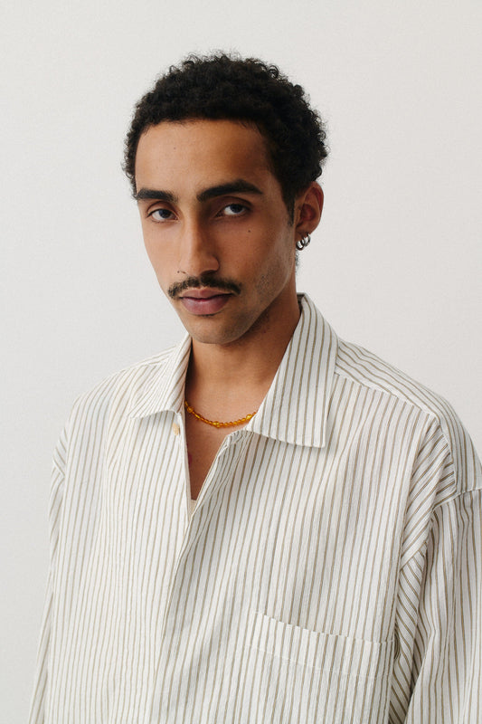 Rumba Shirt Light Beach Stripe