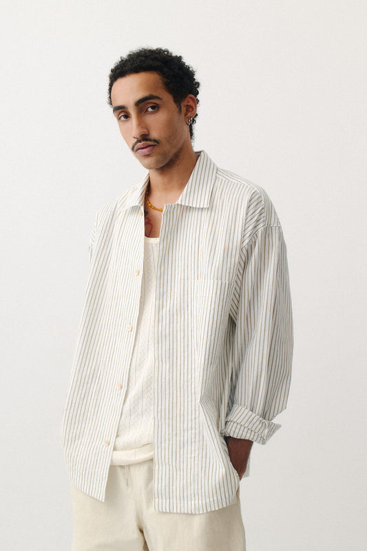 Rumba Shirt Light Beach Stripe