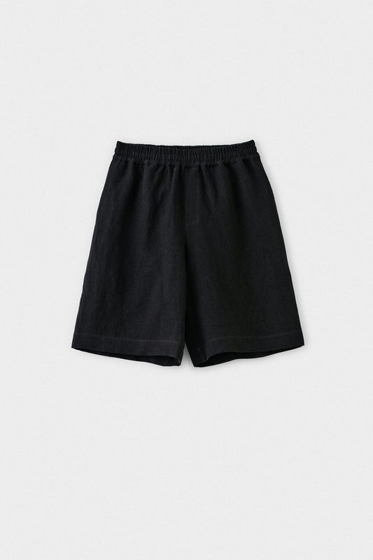 Saleh Shorts Mystic Black Linen