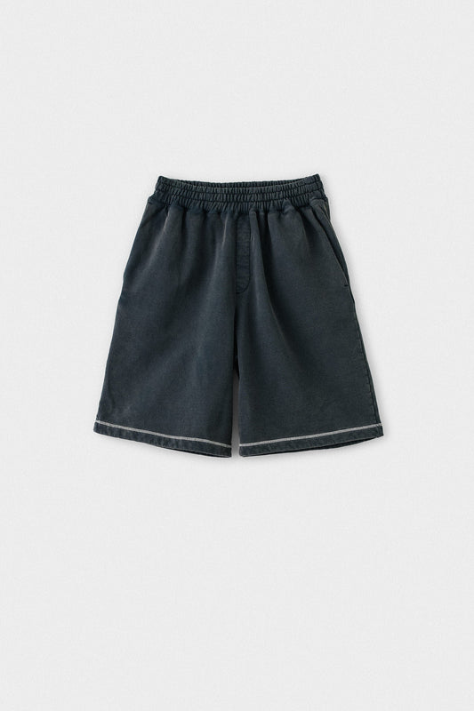 Saleh Jersey Shorts Washed Black