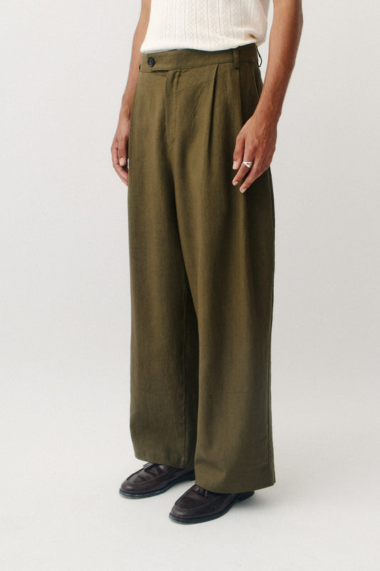 Yesa Trousers Dark Olive
