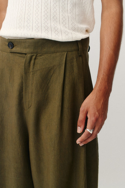 Yesa Trousers Dark Olive