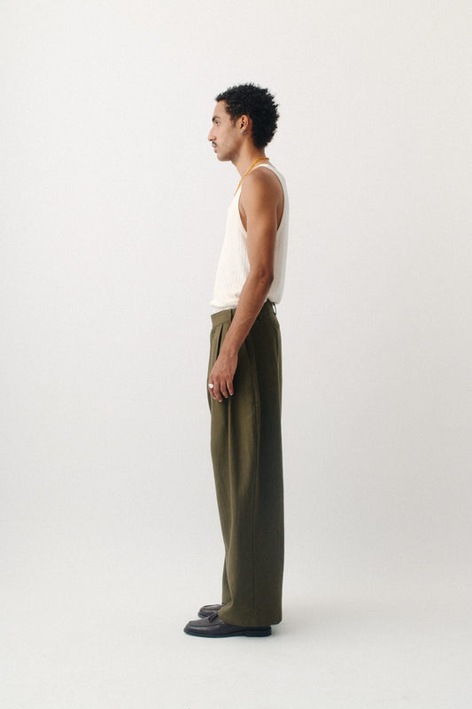 Yesa Trousers Dark Olive