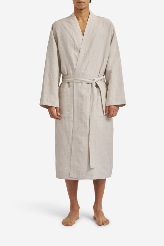 LINEN BATHROBE
