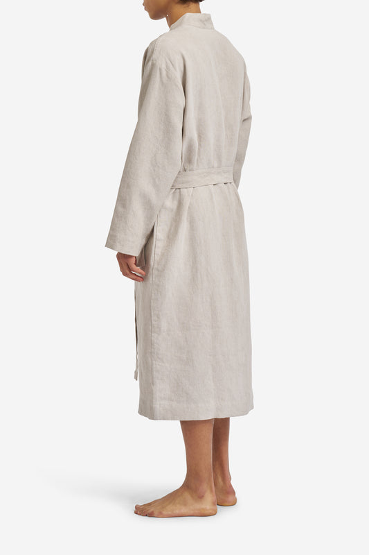 LINEN BATHROBE