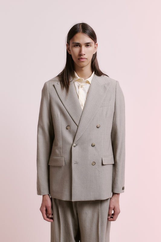 DOUBLE BREASTED PEAK BLAZER