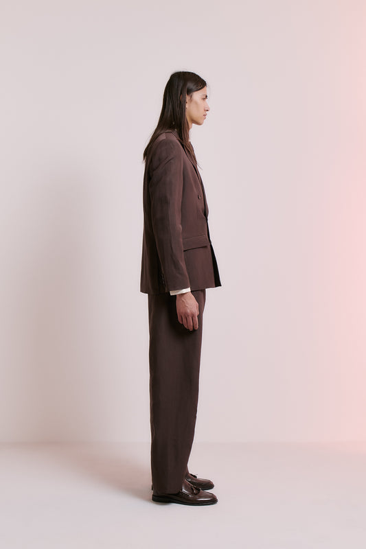 DOUBLE BREASTED PEAK BLAZER