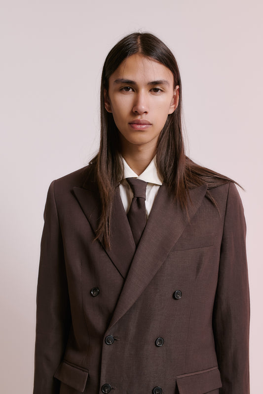 DOUBLE BREASTED PEAK BLAZER