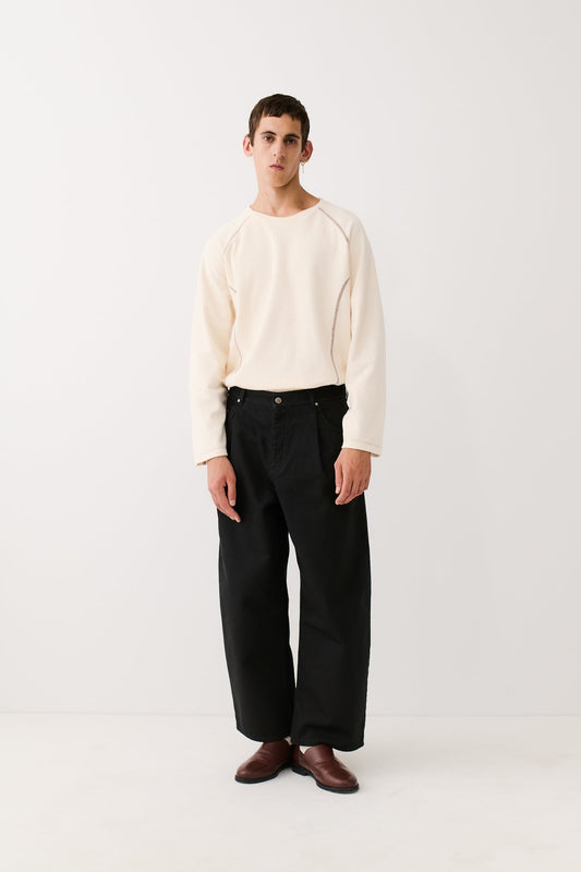 Fiscal Long Sleeve Linen White