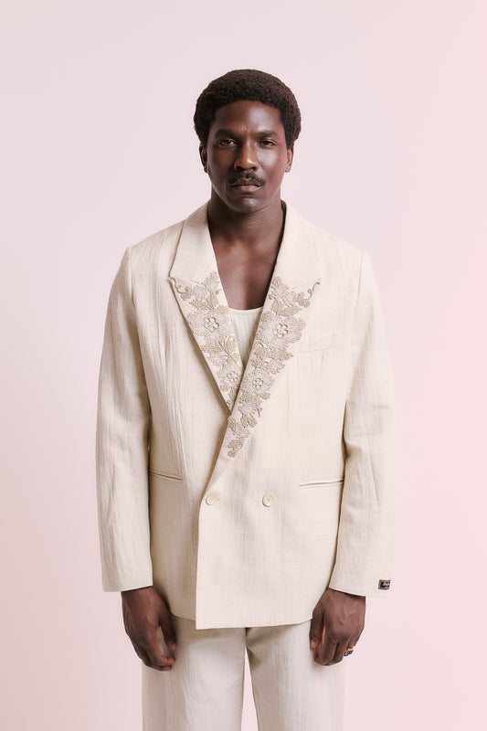 RELAXED DOUBLE BUTTONED BLAZER