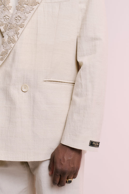 RELAXED DOUBLE BUTTONED BLAZER