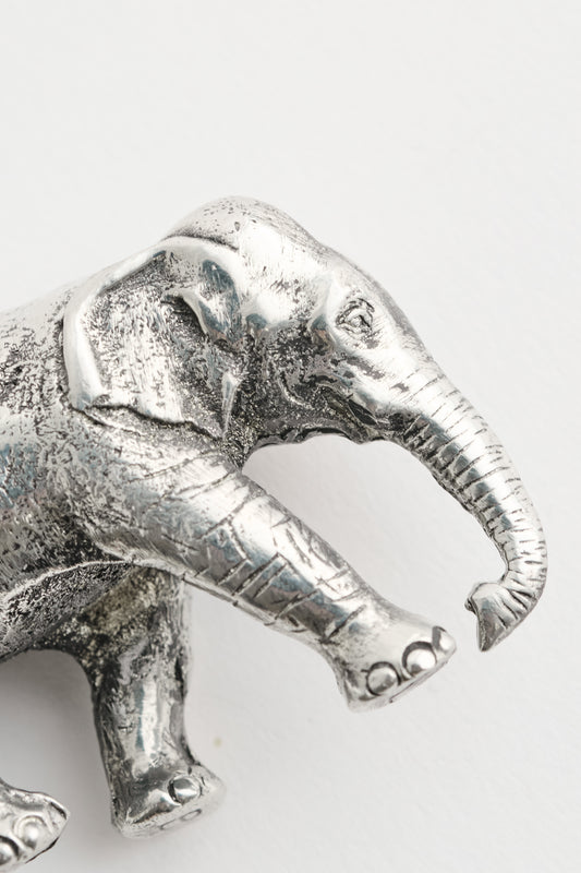 Silver Elephant Figurine