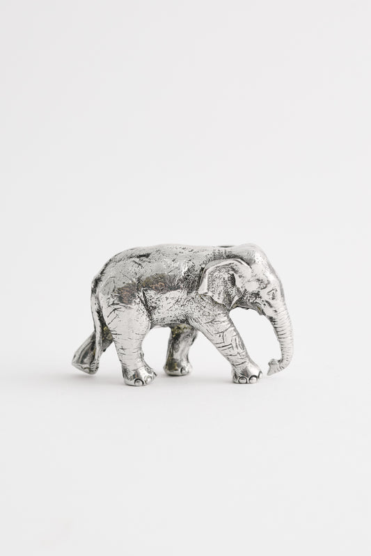 Silver Elephant Figurine