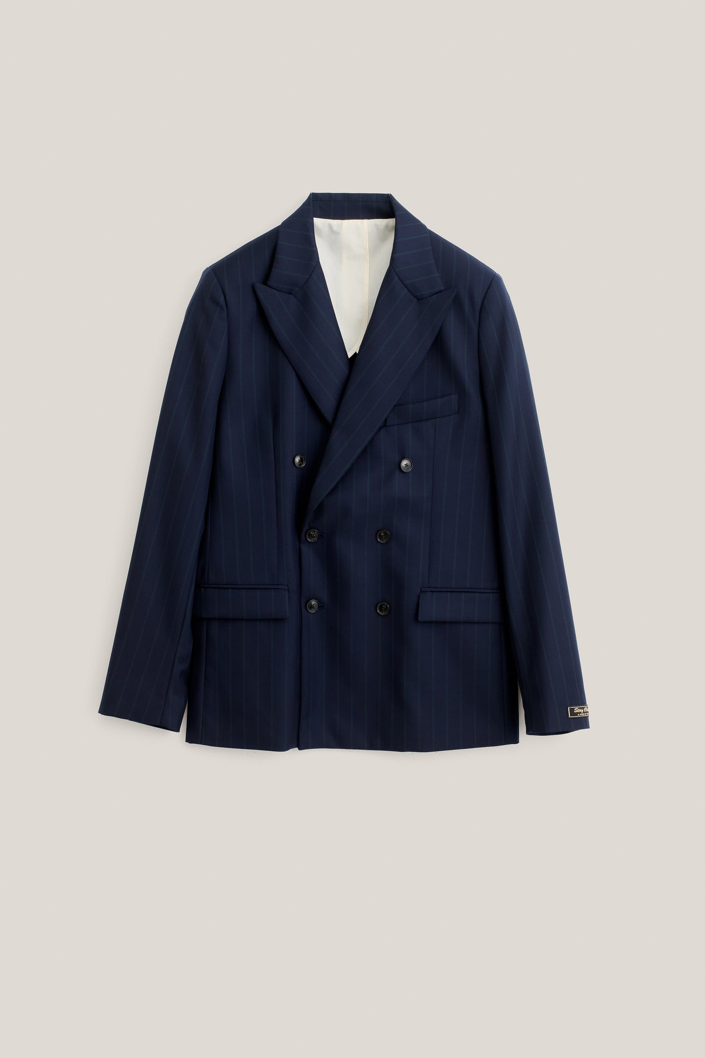 DOUBLE-BREASTED PEAK BLAZER