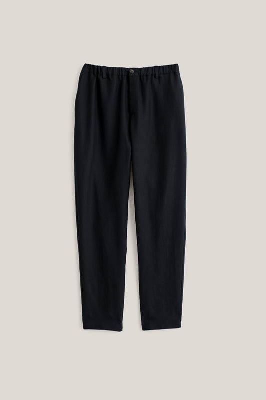 ELASTICATED WIDE TROUSERS
