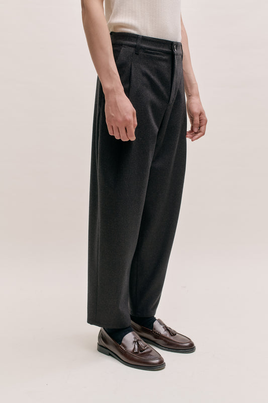 FOLDED WIDE TROUSERS