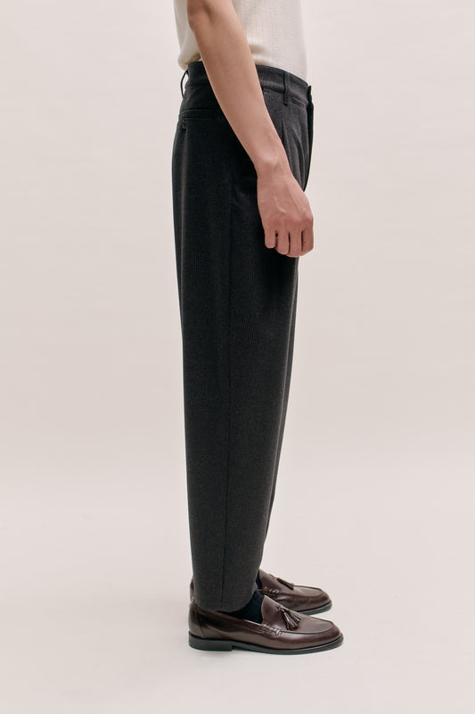FOLDED WIDE TROUSERS