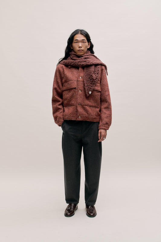 FOLDED WIDE TROUSERS