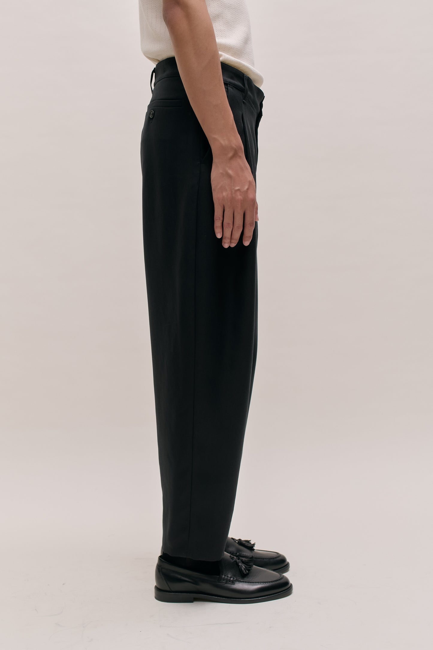 FOLDED WIDE TROUSERS