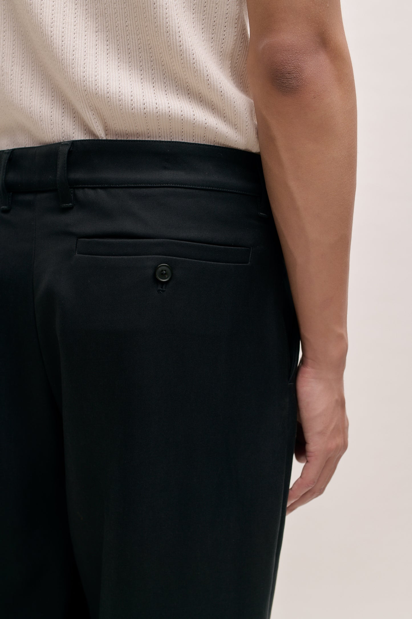 FOLDED WIDE TROUSERS
