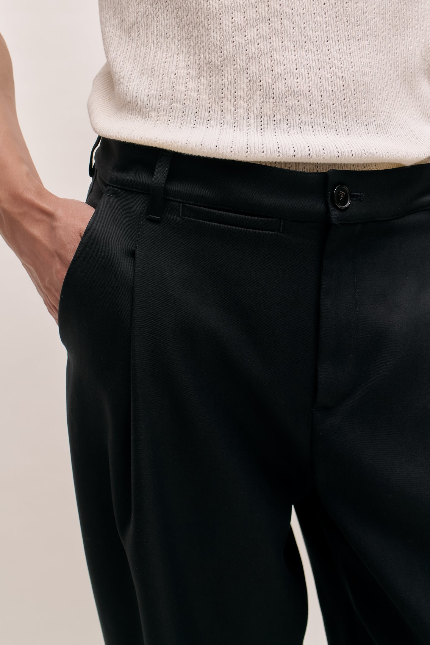 FOLDED WIDE TROUSERS