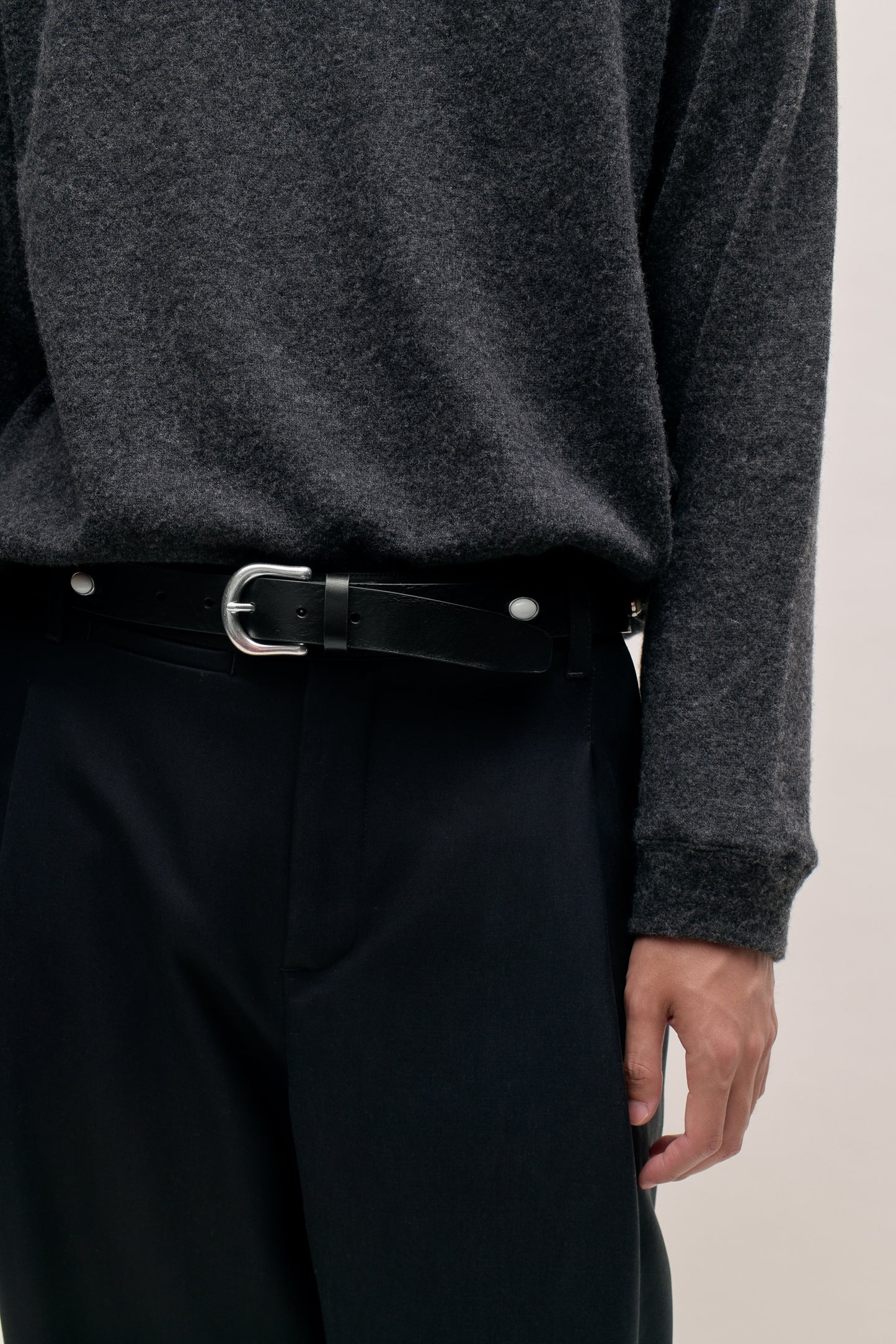 FOLDED WIDE TROUSERS