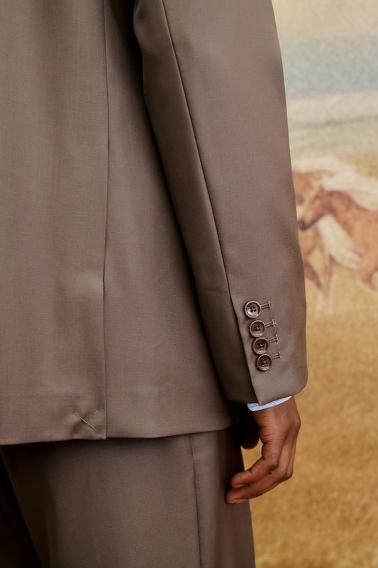 RELAXED DOUBLE-BUTTONED BLAZER