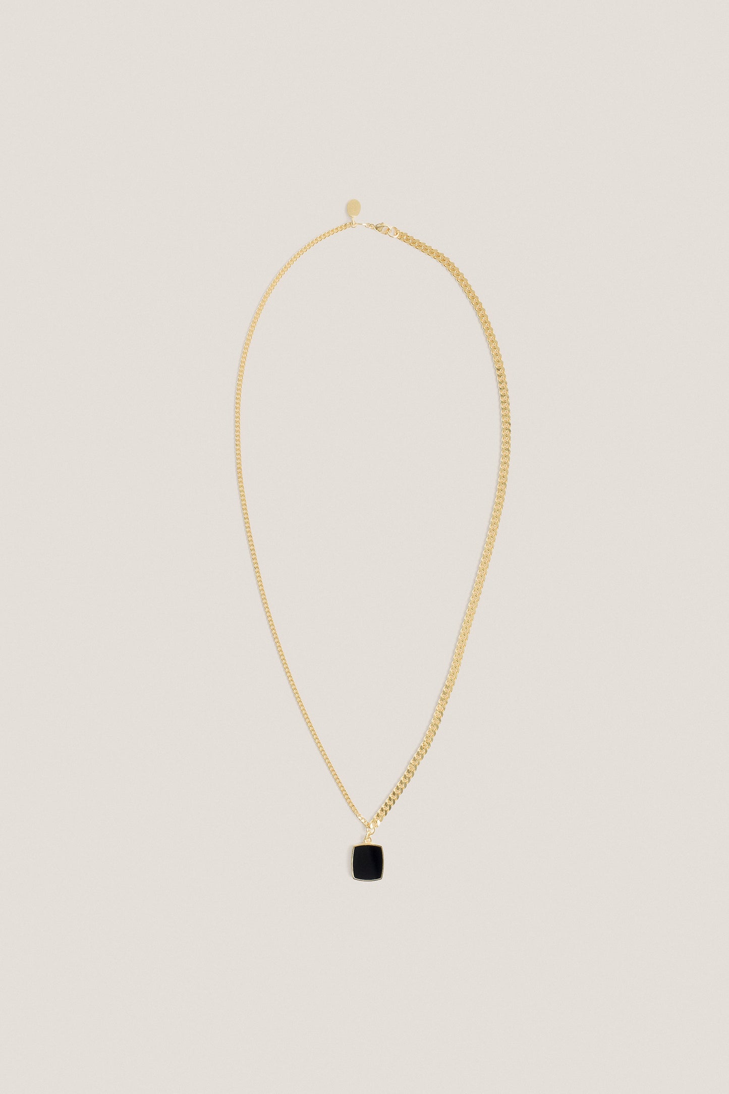 YIN YANG NECKLACE WITH STONE