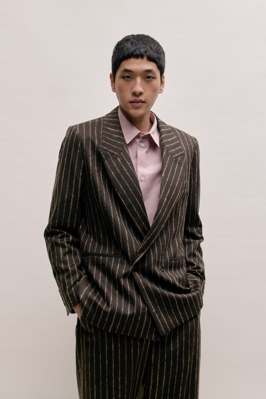 RELAXED DOUBLE-BUTTONED BLAZER