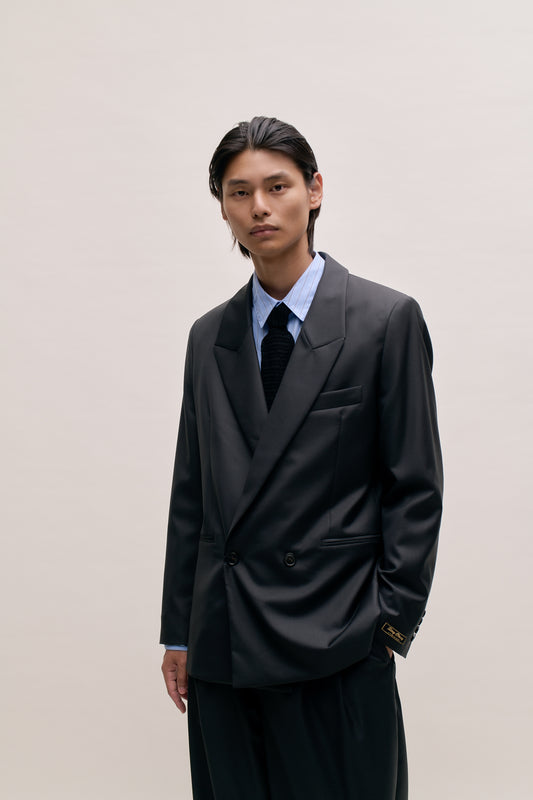 RELAXED DOUBLE-BUTTONED BLAZER