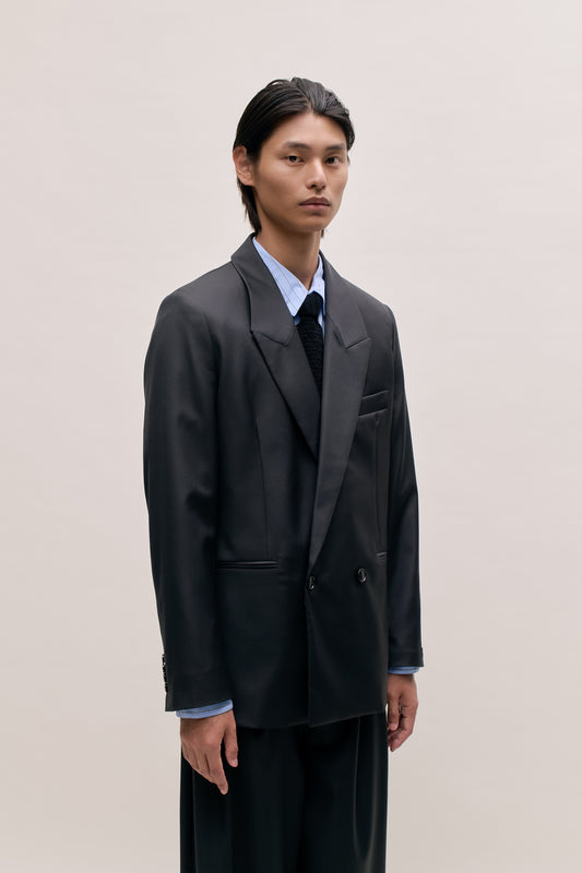 RELAXED DOUBLE-BUTTONED BLAZER