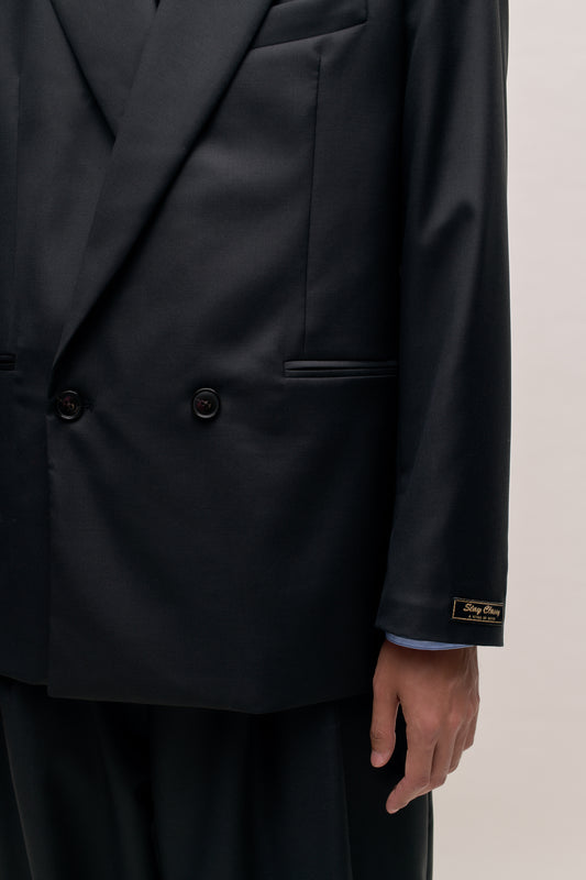 RELAXED DOUBLE-BUTTONED BLAZER