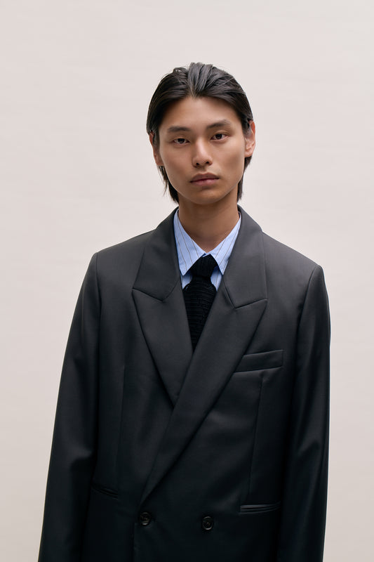 RELAXED DOUBLE-BUTTONED BLAZER