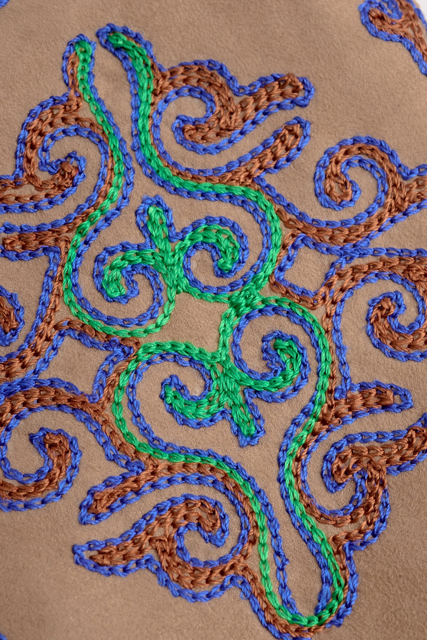 Embroidered Shoulder Pouch