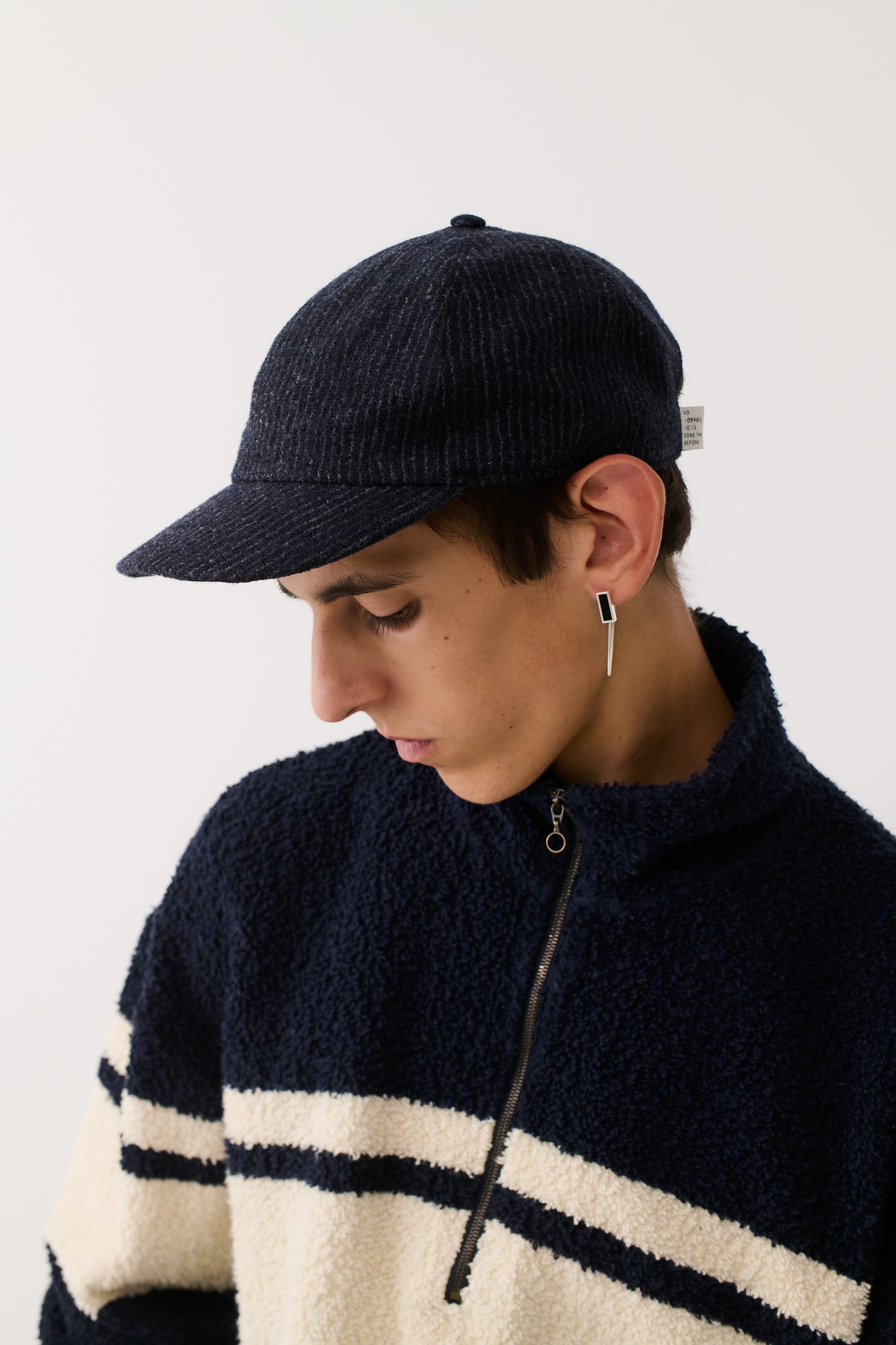 Chamar Cap Navy Pinstripe