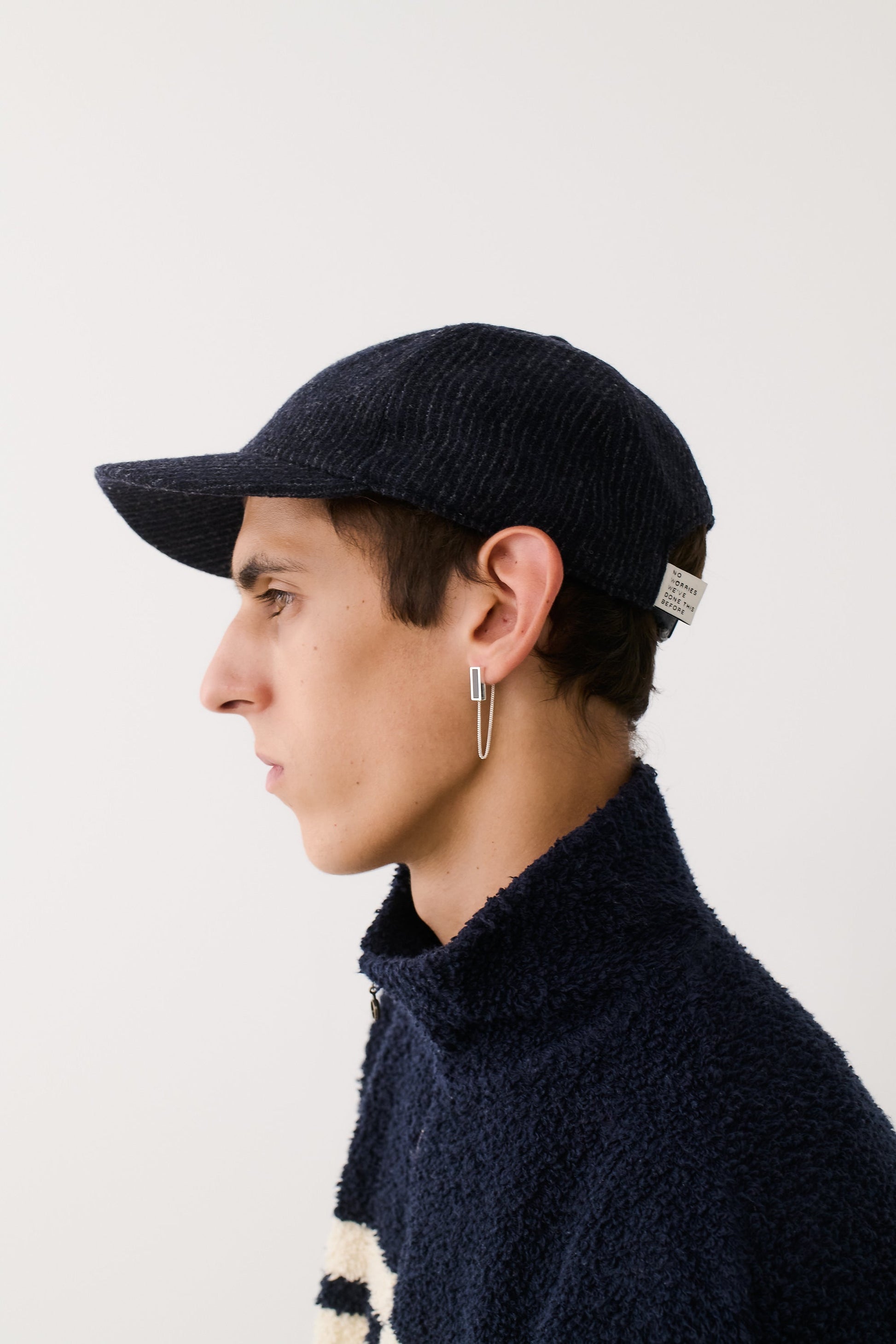 Chamar Cap Navy Pinstripe