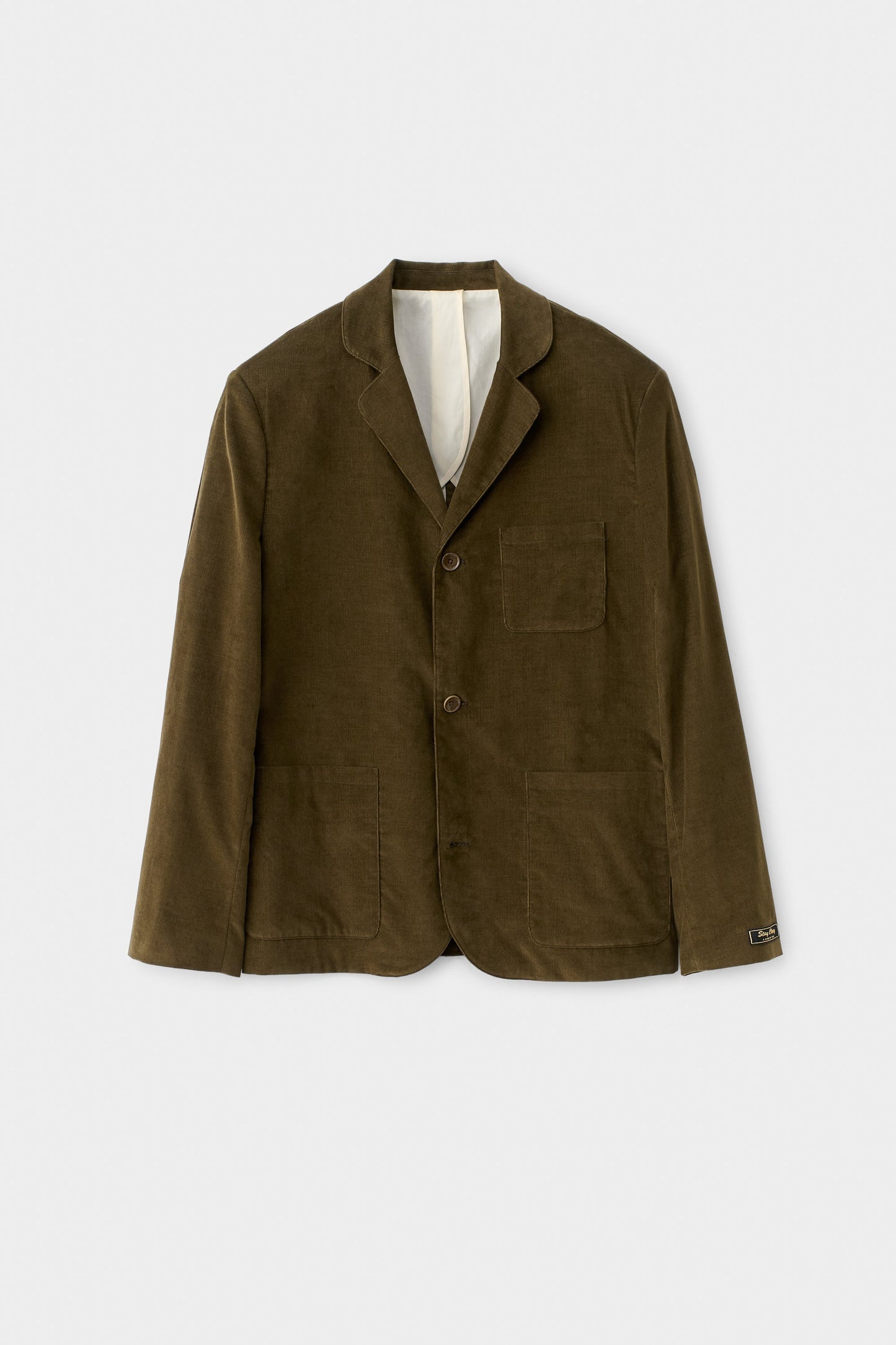 Deconstructed Atelier Blazer Olive Haze Corduroy
