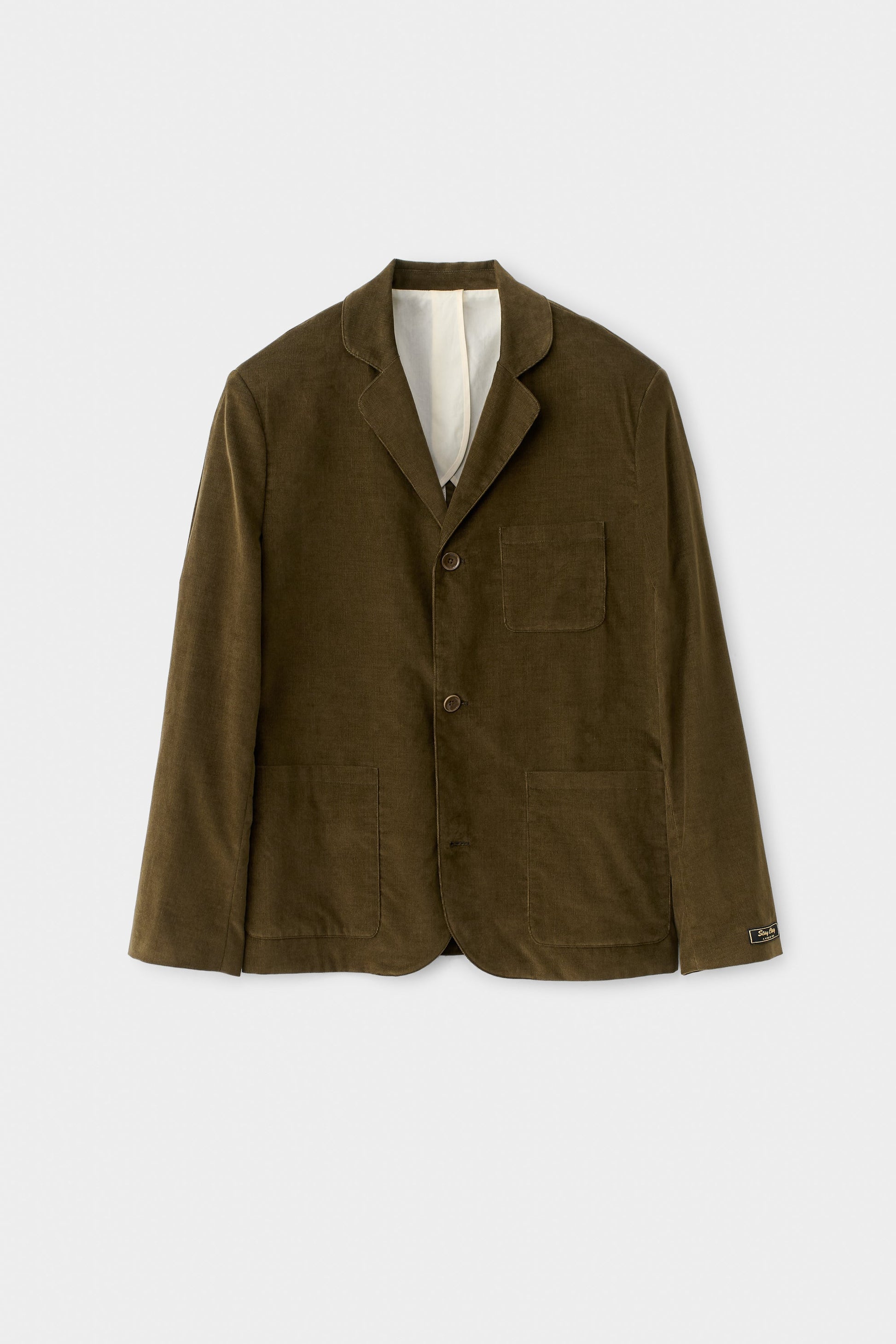 Deconstructed Atelier Blazer Olive Haze Corduroy