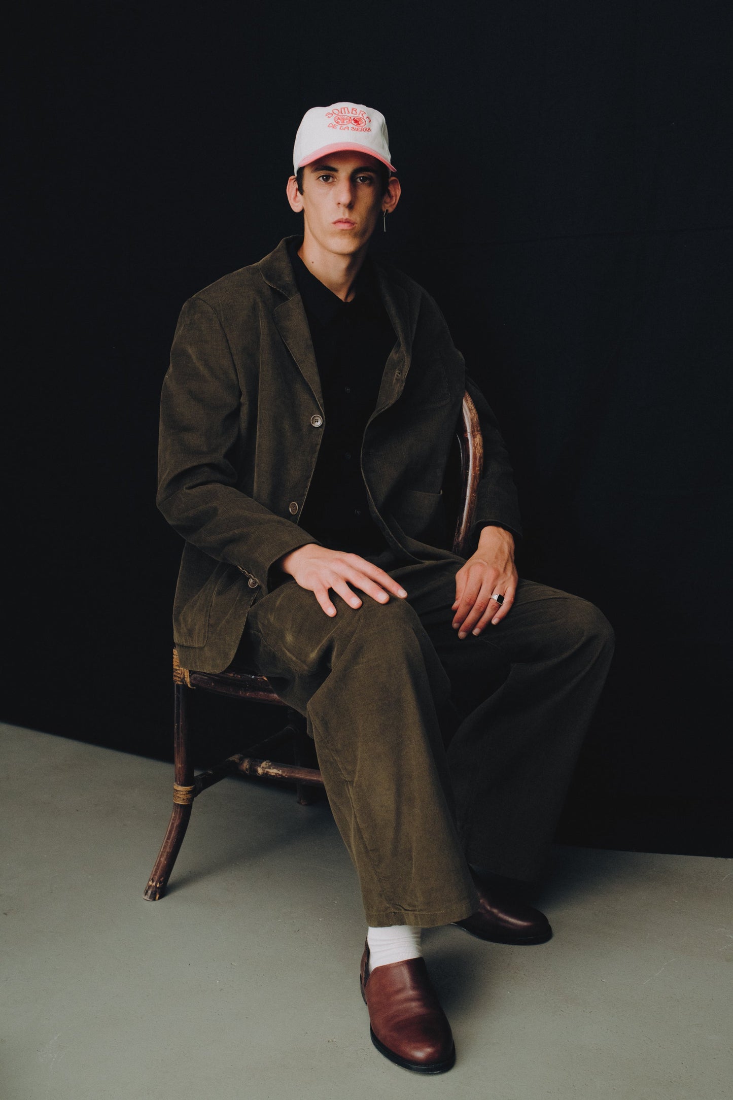 Deconstructed Atelier Blazer Olive Haze Corduroy