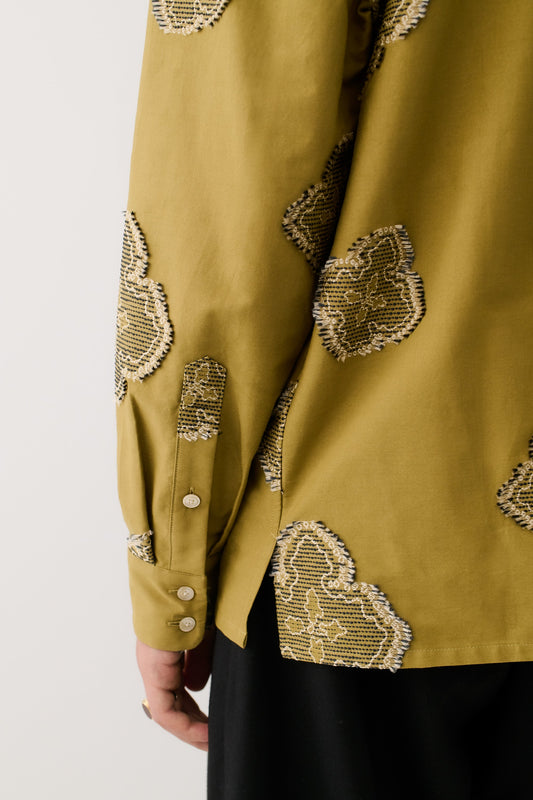 Derbin Shirt Moss Flower Meadow