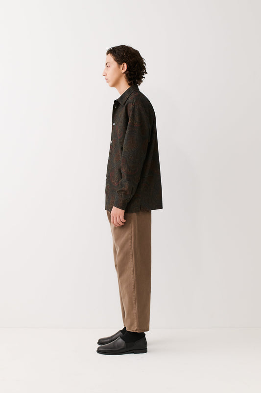 Derbin Shirt Moss Paisley