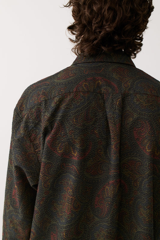 Derbin Shirt Moss Paisley